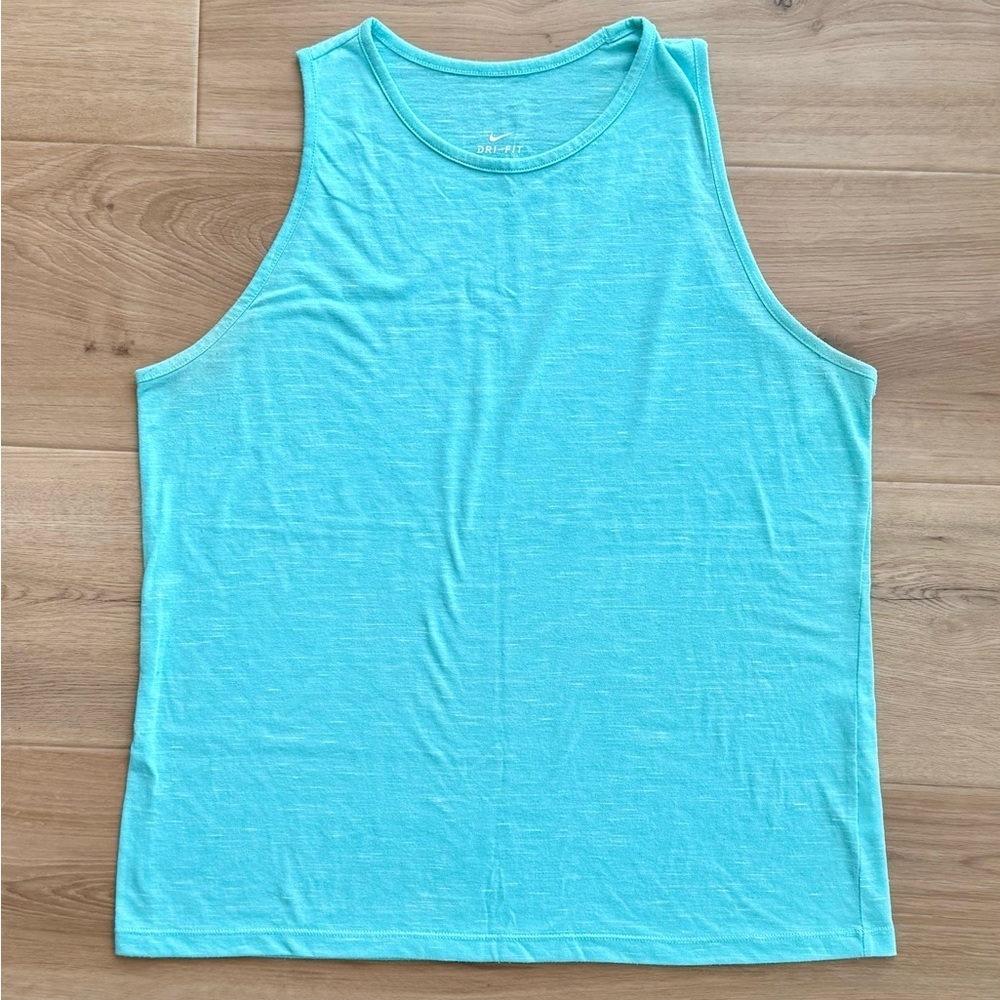 NIKE Dri-FIT Heathered Mint Green Tank Top Size XL